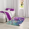 Nourison Washable Imagination All Stars Sports Non Skid Woven Area Rug Purple - 2 of 4