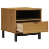 vidaXL Side Table FLAM 19.7 in.x19.7 in.x19.7 in. Solid Wood Pine - 4 of 4