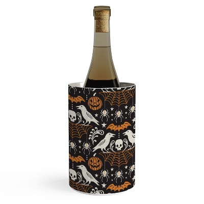 Heather Dutton All Hallows Eve Black Orange Wine Chiller - Deny Designs