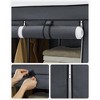 Portable Closet, Clothes Storage Organizer with 10 Shelves, 1 Clothes Hanging Rail, Non-Woven Fabric Closet 51 x 17.7 x 66.1 Inches - 4 of 4