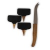 NFL New England Patriots Delio Acacia Wood Cheese Cutting Board and Tool Set - 3 of 4
