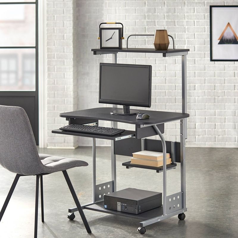 Mobile Computer Tower with Shelf - Buylateral, 4 of 6