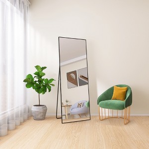 LOVMOR Modern Full Length Mirror, Full Body Mirror, Free Standing or Leaning or Wall-Mounted Mirror for Living Room, Bedroom - 1 of 4