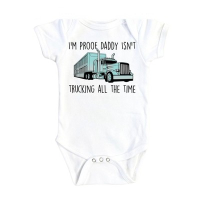 Trucker Blue Proof - Baby Boy Girl Clothes Infant Onesie® Funny Cute Newborn GS1