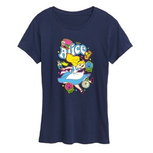 Women's - Disney - Alice in Wonderland Short Sleeve Graphic T-Shirt - 1 of 4