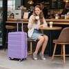 Lyngins 20/24/28 Inch 3 PCs Carry on Luggage Sets with Combination Lock,Suitcases Sets with Spinner Wheels for Family Trips - 4 of 4