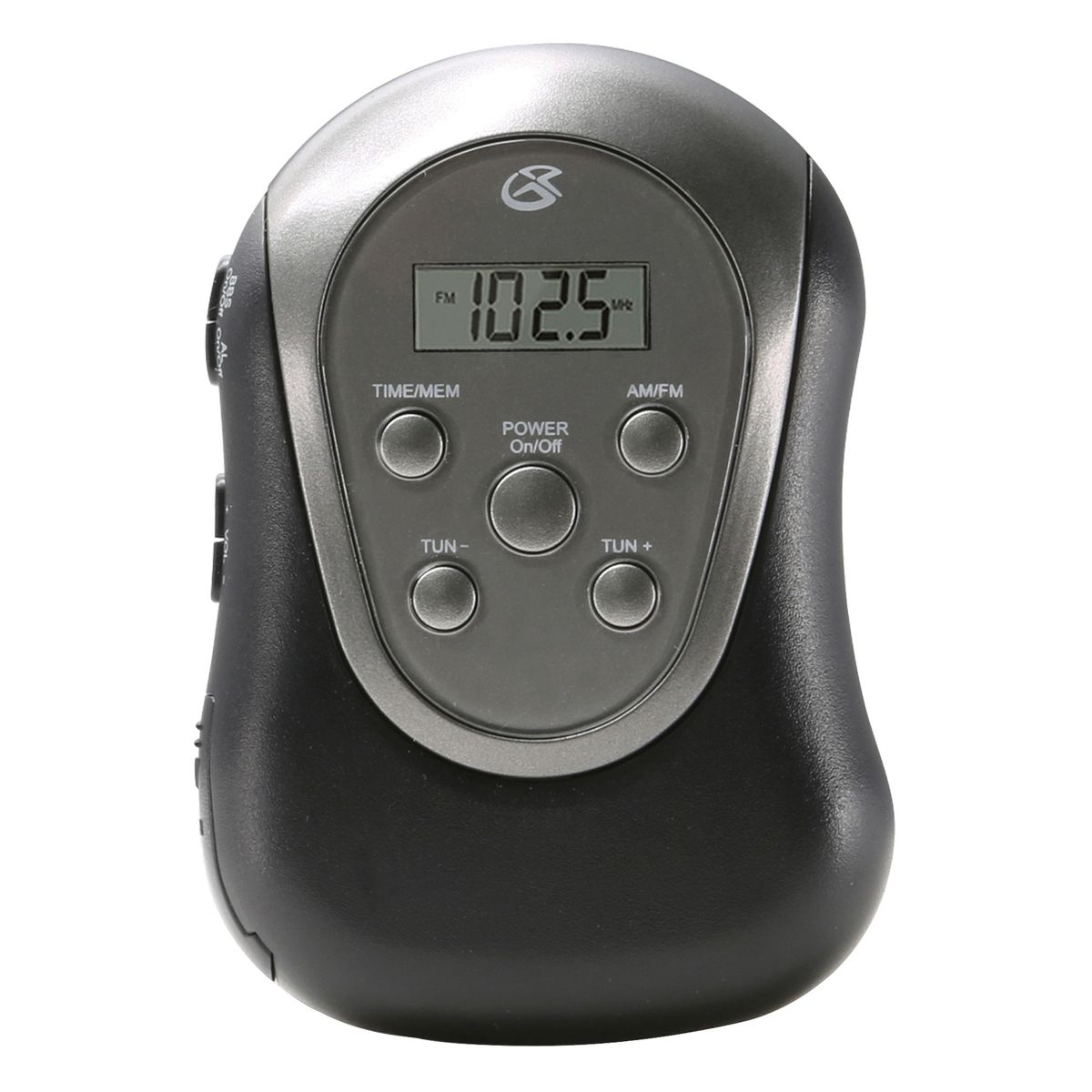 GPX® Portable AM/FM Armband Radio with Earbud Heaphones, Black and Silver, R300S - thumbnail 4