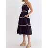 Women's Ric Rac Midi Dress - entro - 2 of 4