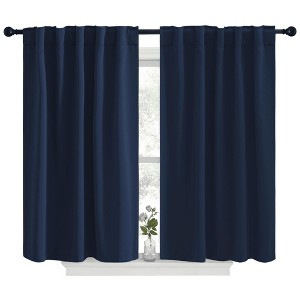 NICETOWN Backtab & Rod Pocket Blackout Thermal Curtain Panels, Set of 2 - 1 of 4
