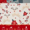 Nasitip Christmas Duvet Cover, Reversible Printed Comforter Cover Set Christmas Holiday Decorative Bedding, Red Duvet + 2 Pillow Shams, Snowflake - 4 of 4