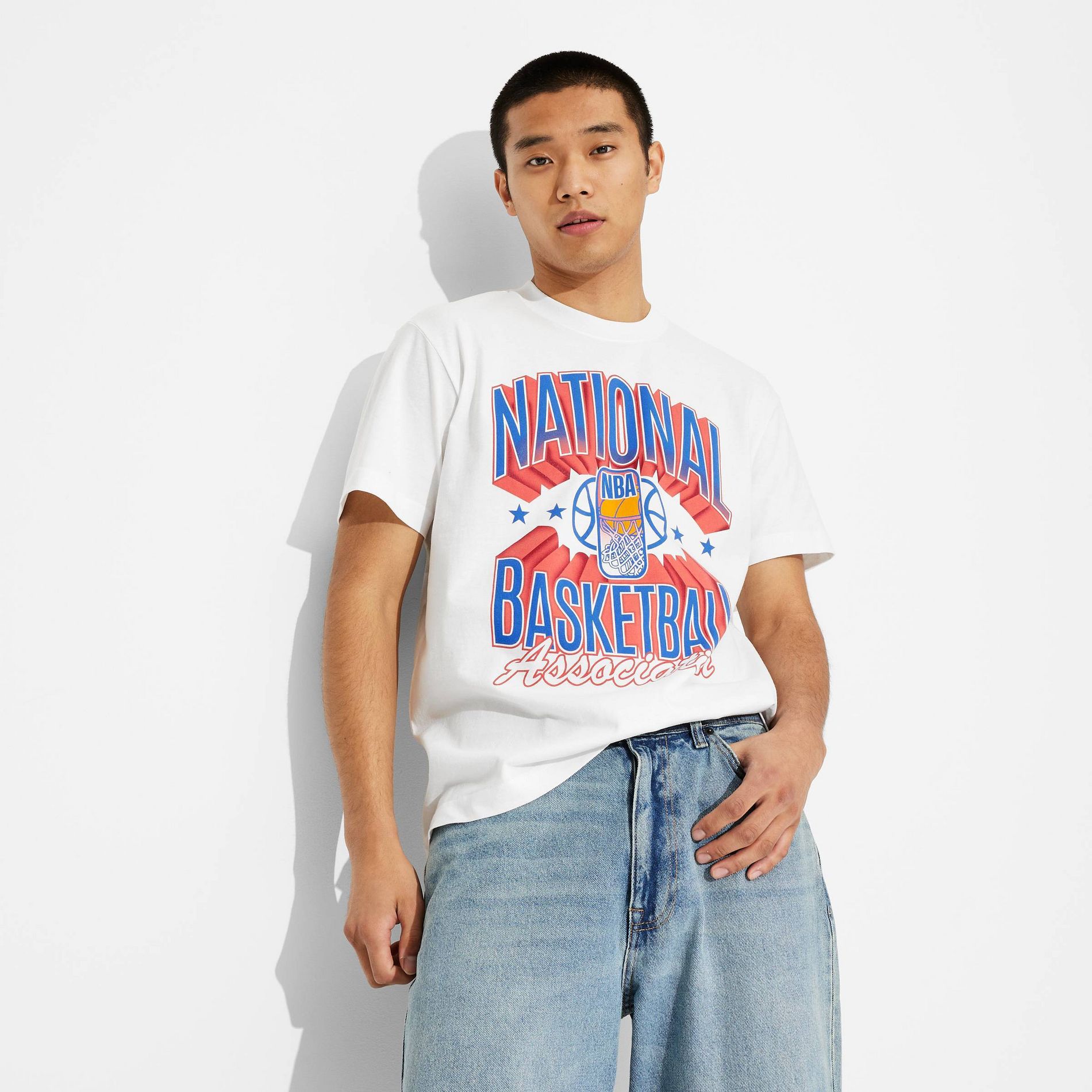 Men's Short Sleeve NBA Teams Graphic T-Shirt - Original Use™ Off-White L