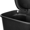 Hefty 20gal XL Step Trash Can Black: Polypropylene Rectangle Kitchen Garbage Can with Removable Lid - image 4 of 4