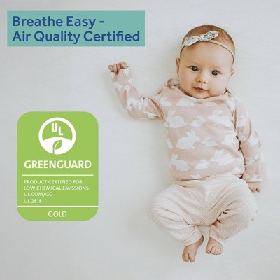 Sustainably Sourced 52.5" Hybrid Memory Foam & Innerspring Toddler Mattress