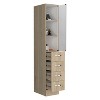 NicBex File Cabinet with 3 Shelves,Office Cabinet with Metal Handles,Modern Vertical Storage Cabinet,Filing Cabinet for Home Office - 4 of 4