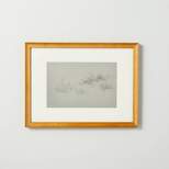12"x16" Desert Sketch Framed Wall Art Cream/Gray - Hearth & Hand™ with Magnolia