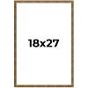 PosterPalooza | Textured Gold Picture Frame - UV Acrylic, Foam Board Backing, Hanging Hardware - 3 of 4