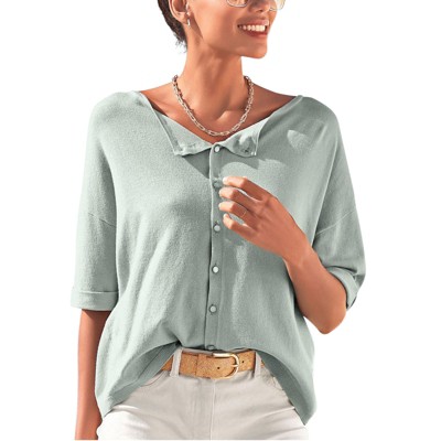 Women's Oversized Reversible Sweater - LASCANA
