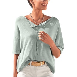Women's Oversized Reversible Sweater - LASCANA - 1 of 4
