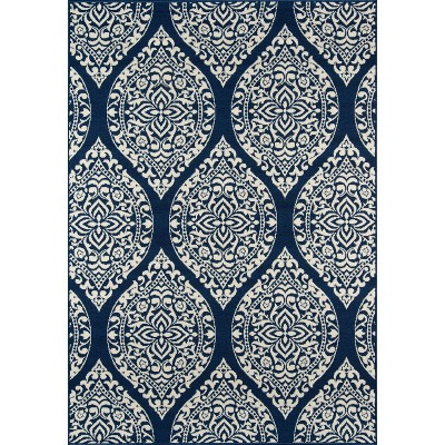 2'3"x4'6" Baja Bayou Accent Rug Navy - Momeni