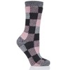 Heat Holder® Women's Britney LITE™ Buffalo Checked Crew Socks| Thermal Yarn | Medium-Thick Socks Casual Shoes + Boots | Warm + Soft, Hiking, Cabin, Cozy at Home Socks | 5X Warmer Than Cotton - 2 of 3