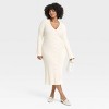 Women's Bell Long Sleeve Midi Sweater Dress - A New Day™ - 3 of 3