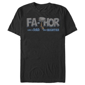 Men's Marvel Thor Only Mightier Fa-Thor T-Shirt - 1 of 4