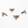 Saro Lifestyle Bumble Bee Napkin Ring, Bronze (Set of 4) - 2 of 3