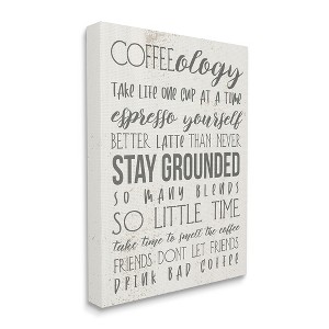 Stupell Industries Coffee-Ology Motivational Life Puns Kitchen Humor - 1 of 4