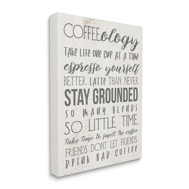Stupell Industries Coffee-Ology Motivational Life Puns Kitchen Humor, 1 of 6