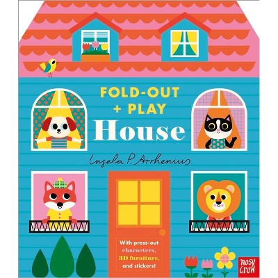Fold-Out + Play: House - (Hardcover)