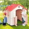 Infans Kid's Playhouse Games Cottage w/ 7 PCS Toy Set & Waterproof Cover Pink - 3 of 4