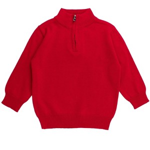 RuggedButts Boys Quarter Zip Sweater - 1 of 2