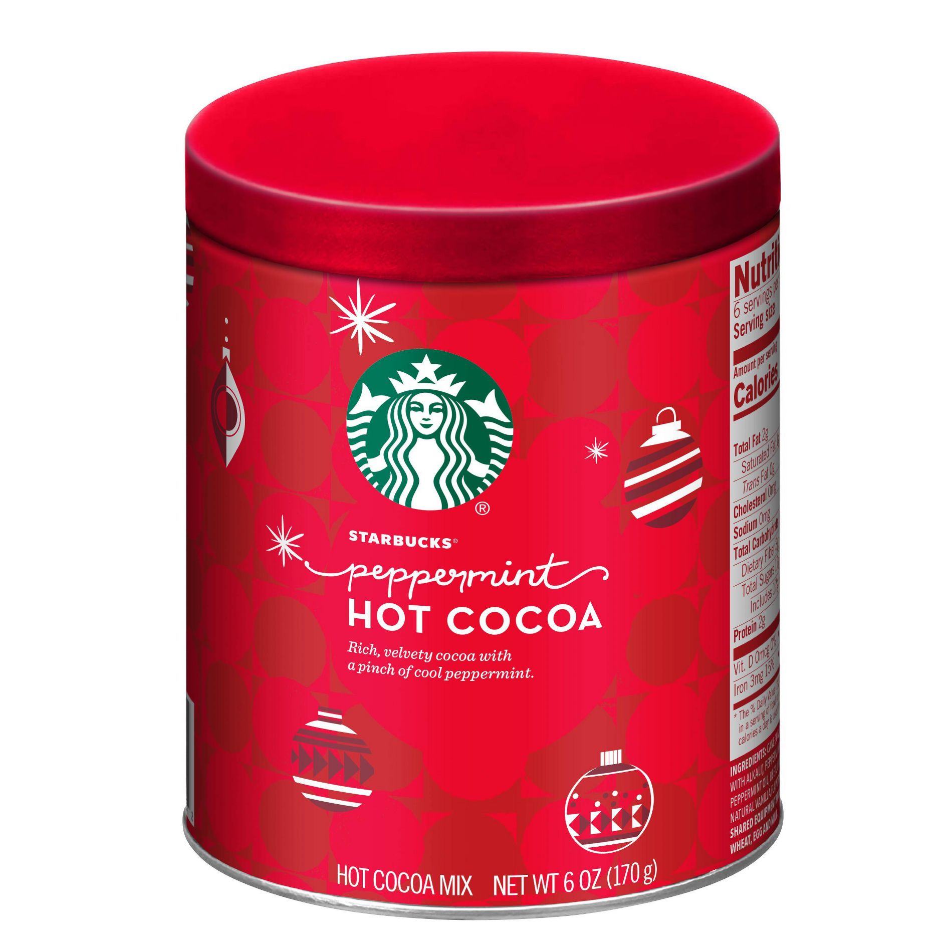 Starbucks Peppermint Hot Cocoa Mix Tin - 6oz
