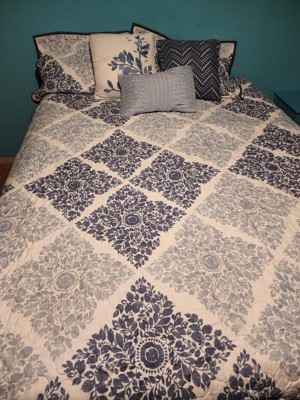 6pc Full/queen Arbor Reversible Quilted Coverlet Set Spice - Madison ...