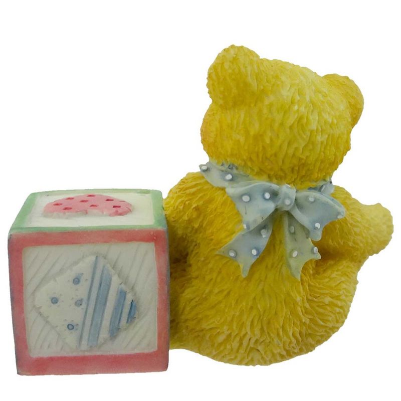 Cherished Teddies Bear With Abc Block Letter Y Teddy Bear Miniature Block  -  Decorative Figurines, 2 of 3