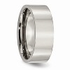 Black Bow Jewelry Titanium 8mm Polished Flat Comfort Fit Band - 4 of 4