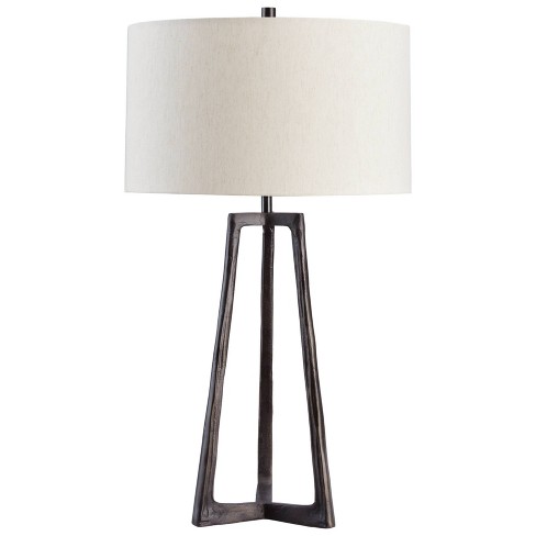 Steel store table lamp