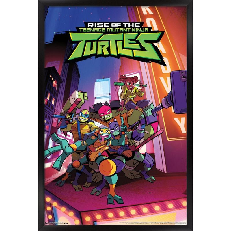 Trends International Nickelodeon Rise of The Teenage Mutant Ninja Turtles - Group Framed Wall Poster Prints, 1 of 7