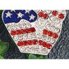 Anna-Kaci Crystal Rhinestone 4th of July American USA Flag Patriotic Pin Brooch - 3 of 4