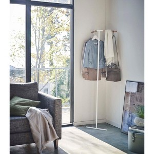 Yamazaki Home - Corner Leaning Coat Hanger (63