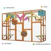 ORRD Outdoor Cat House & Window Box with Shelves, Natural Wood Cat Enclosure for Weather Protection, Includes Bonus Free Cat House, for Patio/Deck - 4 of 4