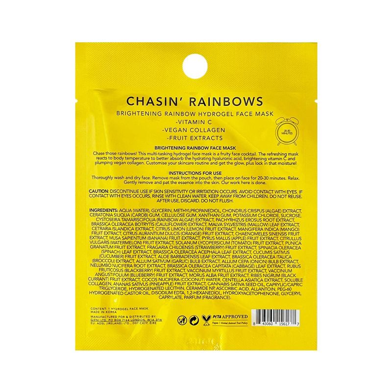 Holler and Glow Chasin Rainbows Hydrogel Face Mask - 0.77 fl oz, 3 of 14