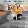 Washable Area Rug for Living Room, 9x12 Modern Soft Non Slip, Rugs Contemporary Rectangle Low Pile Large Carpet for Bedroom, Office, Blue - 2 of 4