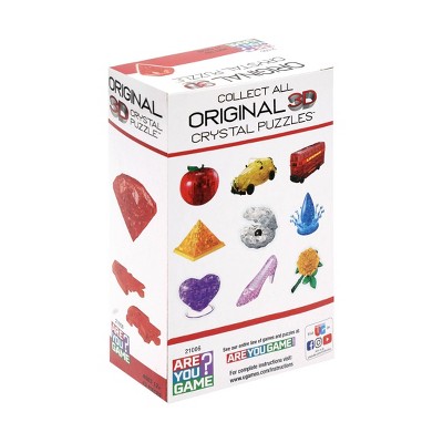 Red Ruby 3D Crystal Puzzle with 43 Pieces