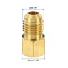 Unique Bargains Air Conditioner HVAC 45 Degree Hex Pipe Fitting Brass Seal Plugs - 2 of 4