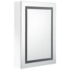VidaXL LED Bathroom Mirror Cabinet Shining White 19.7 in.x5.1 in.x27.6 in. - 3 of 4