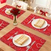 REGALWOVEN Love Hearts Placemats Set of 6, Happy Valentine's Day Dining Table Place Mats, Wedding Anniversary Holiday Decor - 2 of 4