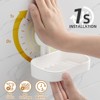 Aoibox Suction Cup Soap Dish Holder for Shower Wall Mounted Self Draining No Drill Removable Bar Soap Sponge Holder for Bathroom Bathtub Kitchen Sink - 4 of 4