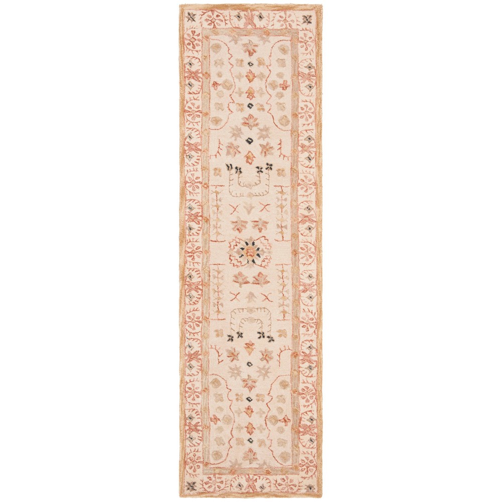 Sand (Brown) Floral Tufted Runner 2'3X10' - Safavieh