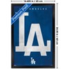 Trends International MLB Los Angeles Dodgers - Logo 25 Framed Wall Poster Prints - 3 of 4